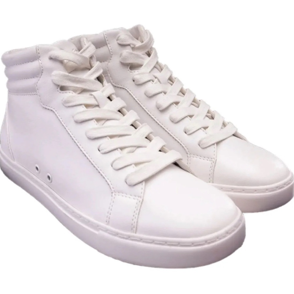 Stylish White Leather Sneakers